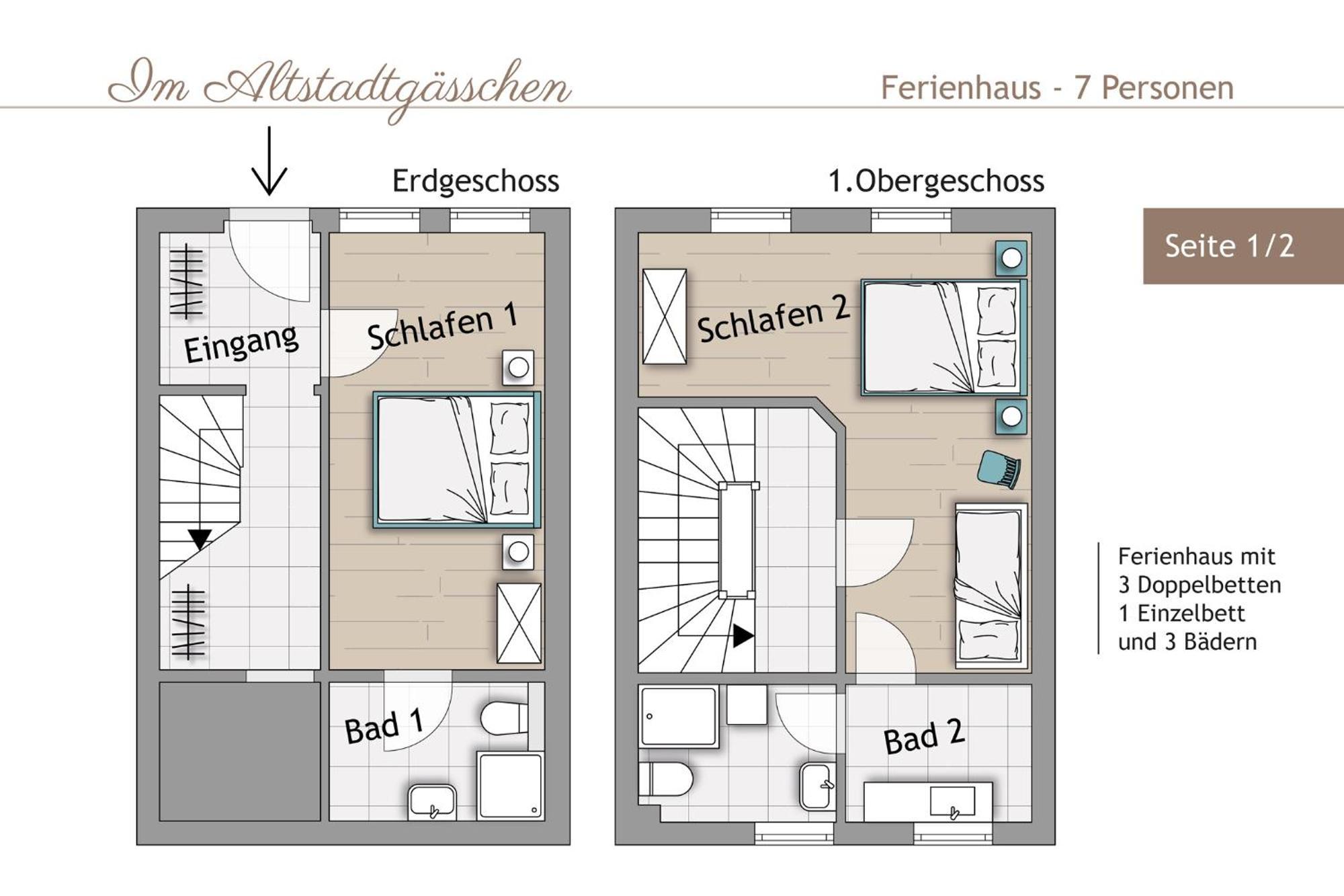 Ferienhaus Im Altstadtgaesschen Mit 3 Badezimmern Quedlinburg Eksteriør bilde